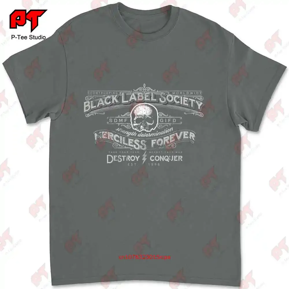 تي شيرت Black Label Society Merciless Forever Rock الرسمي مقاس XLNY #5