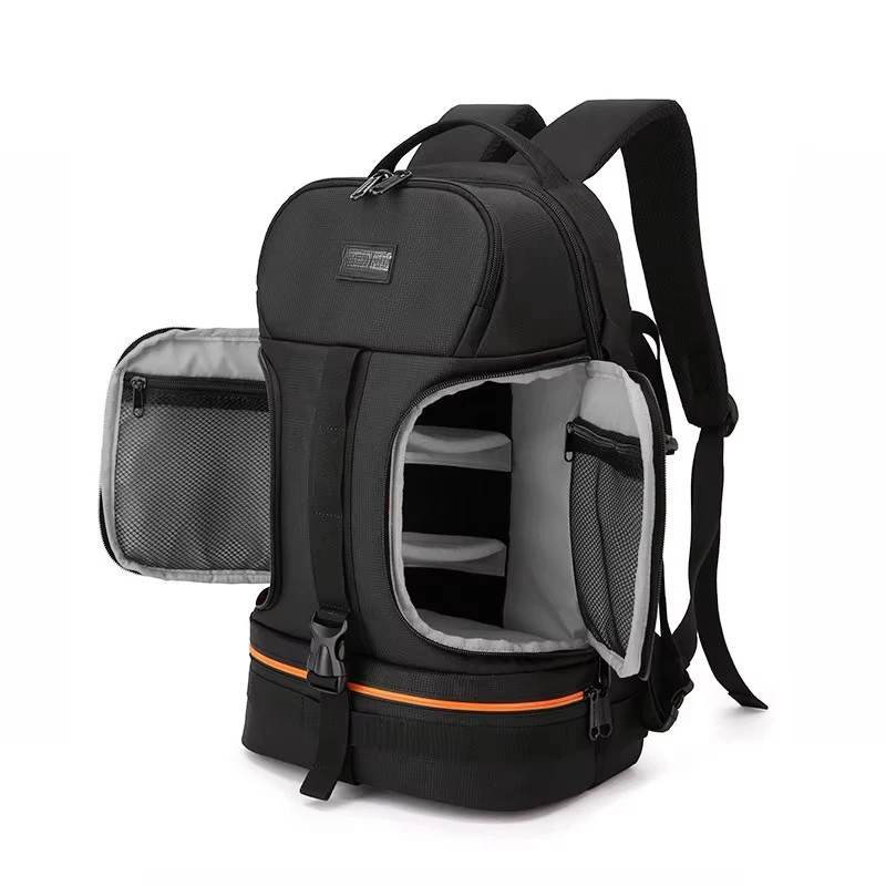 Waterproof Camera Backpack 15.6 Inch Laptop Bag Shockproof Photography Backpack with Tripod Holder