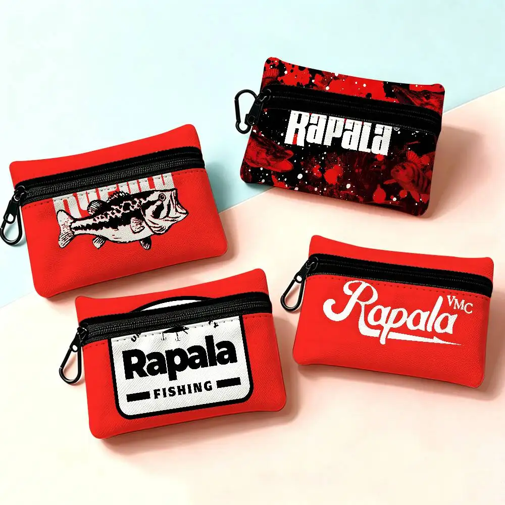 Fishing OUTDOOR R-Rapala Waterproof Oxford Cloth Zipper Wallet Portable Hanging Small Coin Purse For Travel