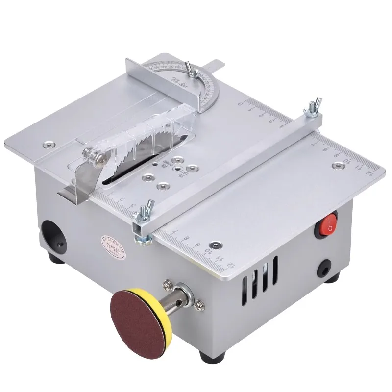 Mini Table Saw Woodworking Bench Saw Multifunctional Small Table Saw  DIY Chainsaw with Grinding Function