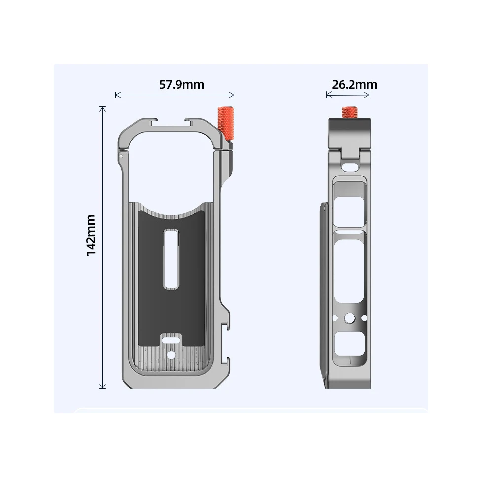 For Insta360 X4 Metal Rabbit Cage Protective Expansion Case For Insta 360 X4 Action Camera Accessories