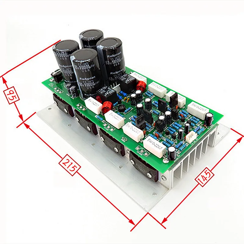 Sanken Tube Audio Power Amplifier Board 500w+500w 2.0 Channel High Fidelity 3cs3858 2sa1494