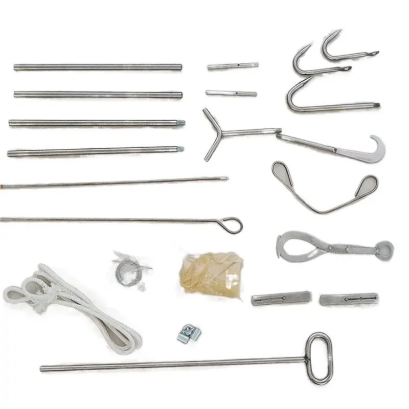 Yyhc kit de instrumentos obstétricos para gado, aparelho veterinário para agricultura de vacas, equipamento médico para destócia, obstetrícia, gancho meu ou