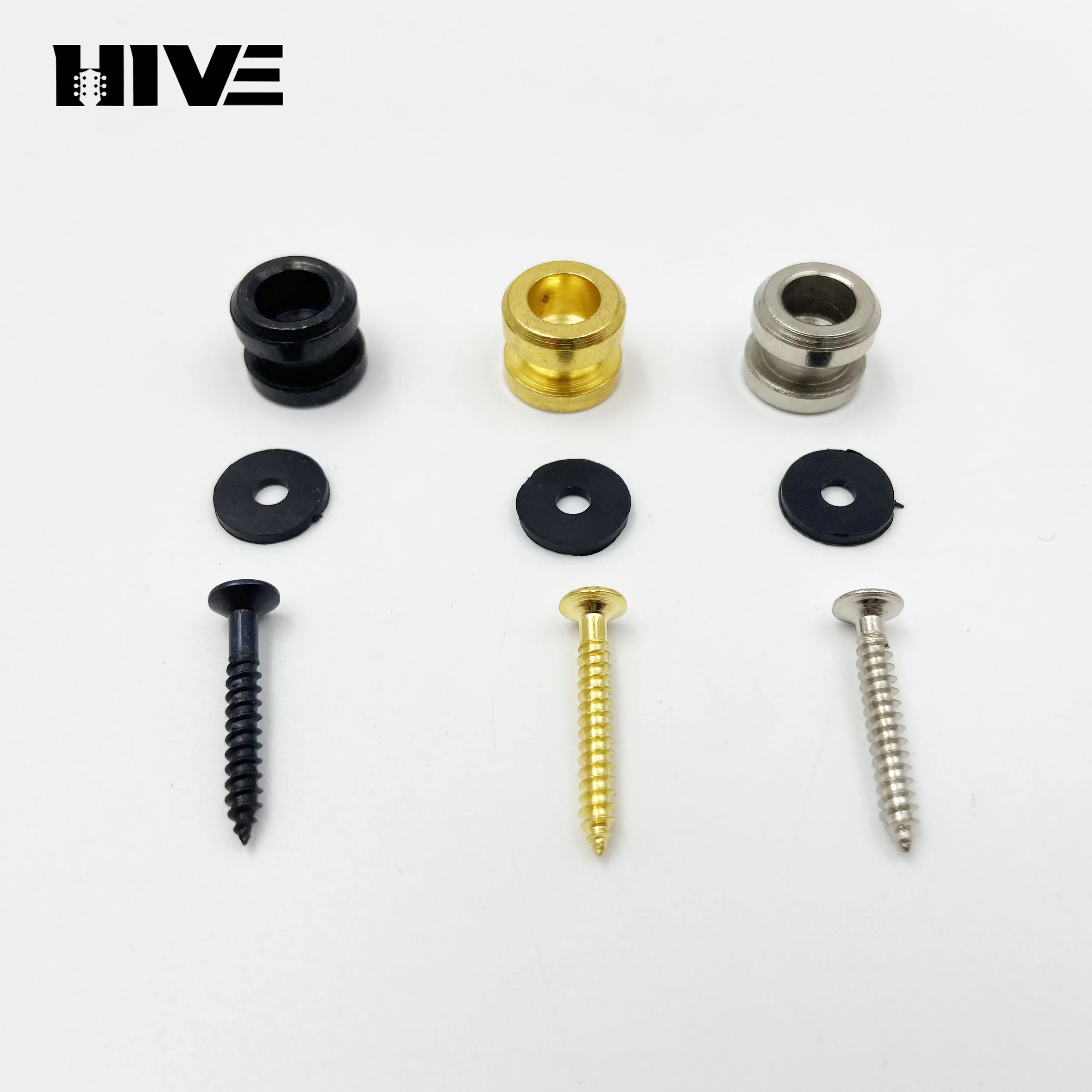 Electric Bass Guitar Strap Hook Socket Threaded Lock Guitar Anti-slip High-waist Strap Hook Guitar Strap Buckle Three-color Lock