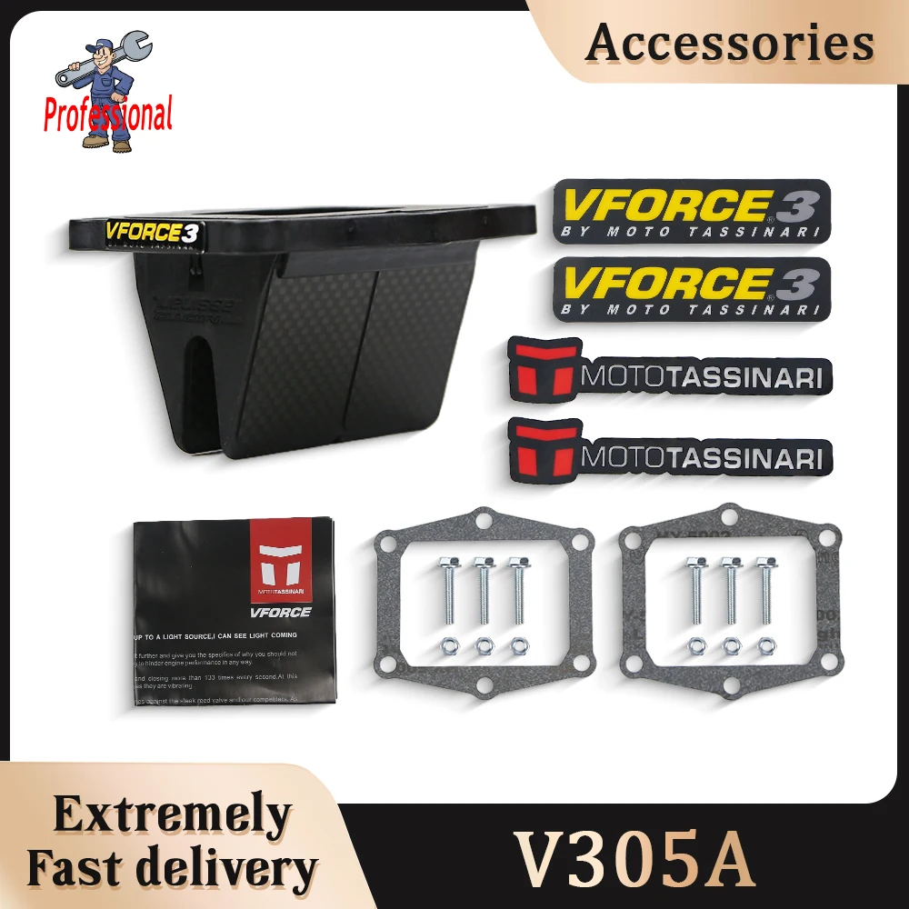 

Motorcycle V305A Vforce 3 Reed Valve System For Honda Quattrini M200 CR250R V-Force Reeds ATV TRX250 Gas MC250 EC 200 250 300