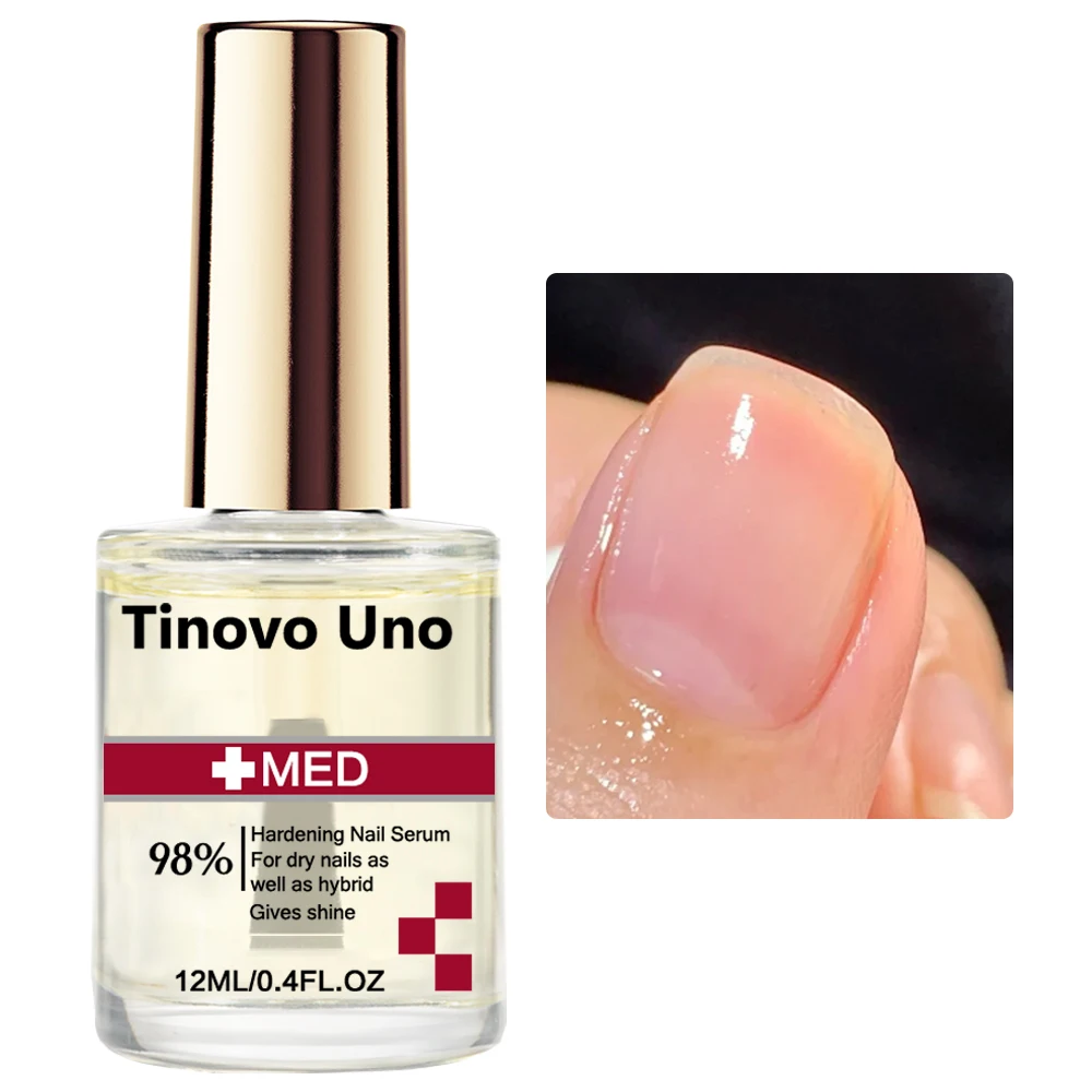 Tinovo Uno Nail Hardener Serum Professional Cuticle Oil Nail Art Treatment 12ML Nail Strengthener Nourish Liquid Manicure Repair