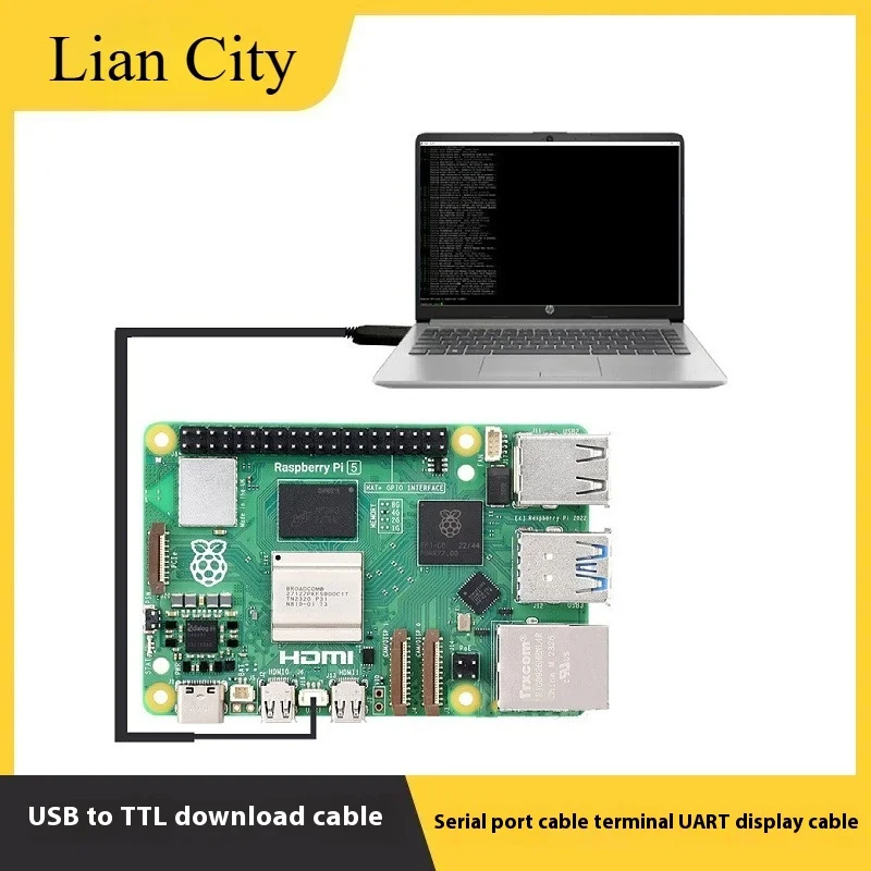 Serial cable end point UART display cable, debugging cable USB to TTL download cable