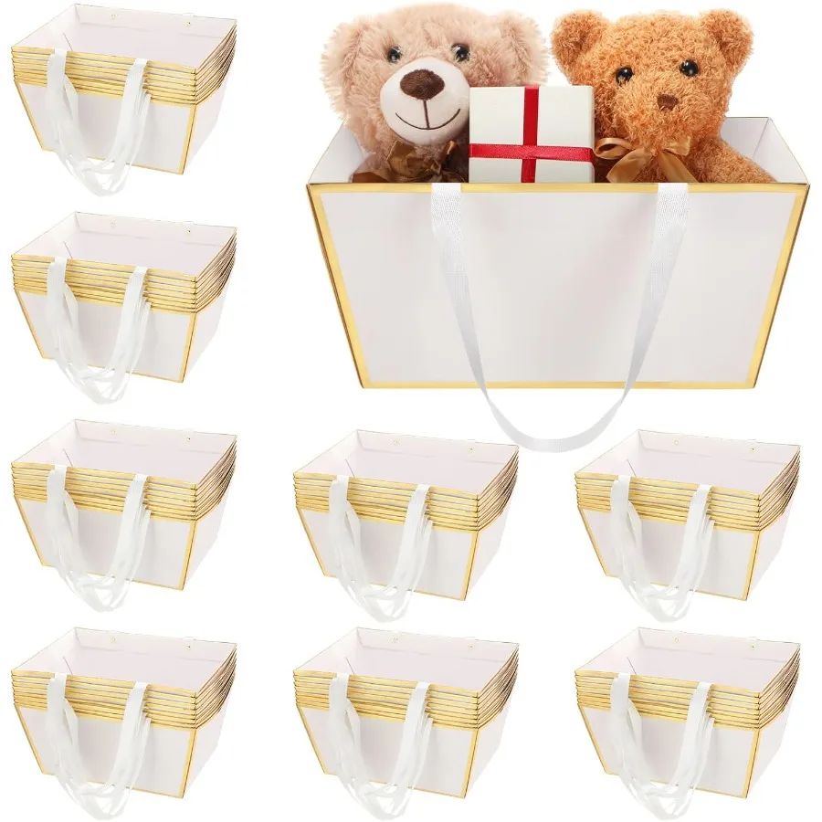 

48 Pcs asket for Gifts Empty DIY ulk Gift asket Kit wit andles Kraft Cardoard Tray for Wedding ay Sower Graduation Party Anry P