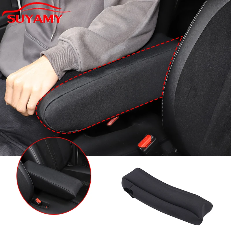 

Microfiber Cloth Car Styling Center Armrest Console Box Cover For Honda N-Box JF3 JF4 2017-2021 Car Accessories