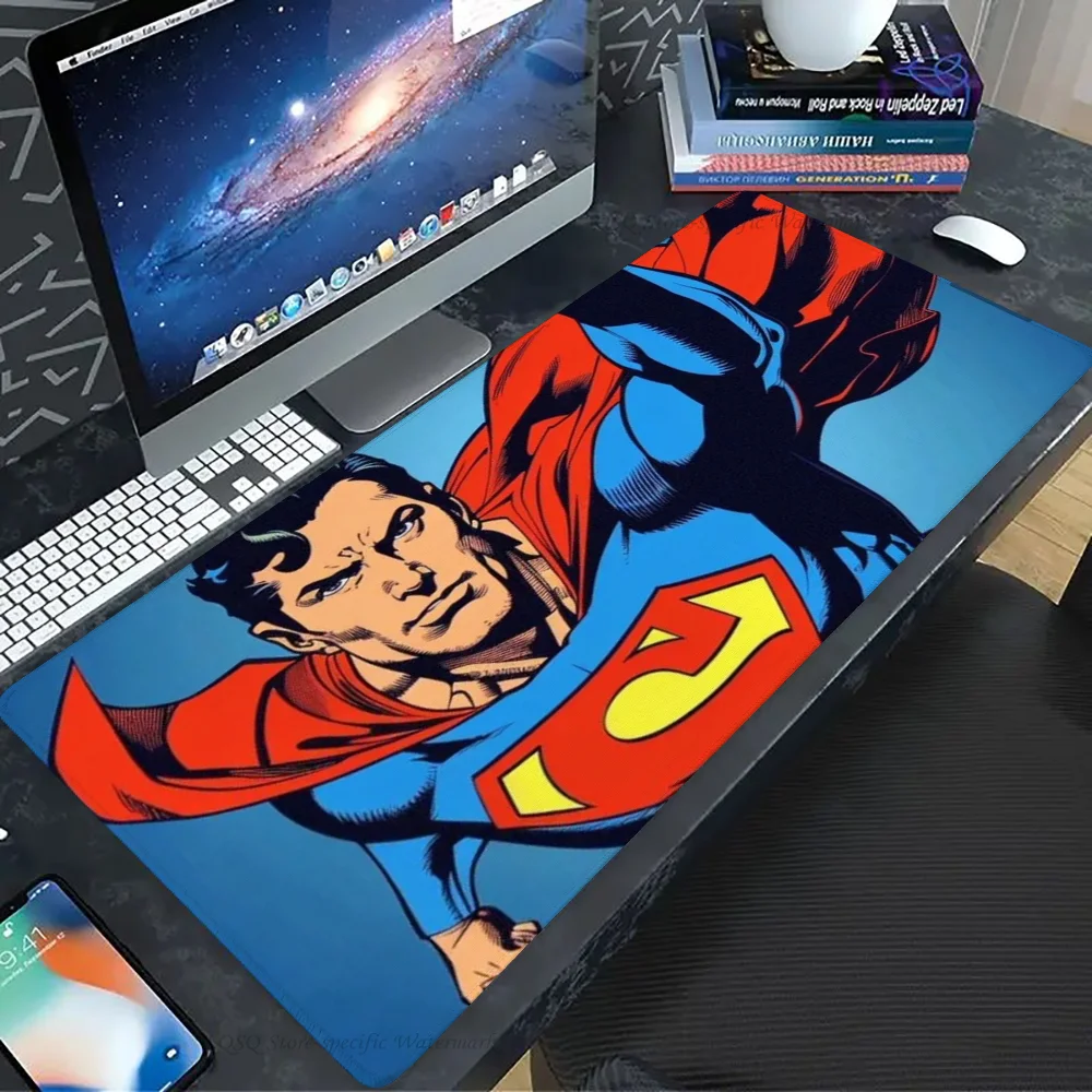 S-superman Mousepad Mouse Mat Desk Mat With Pad Gaming Accessories Prime Gaming XXL Keyboard Pad Padding Mat