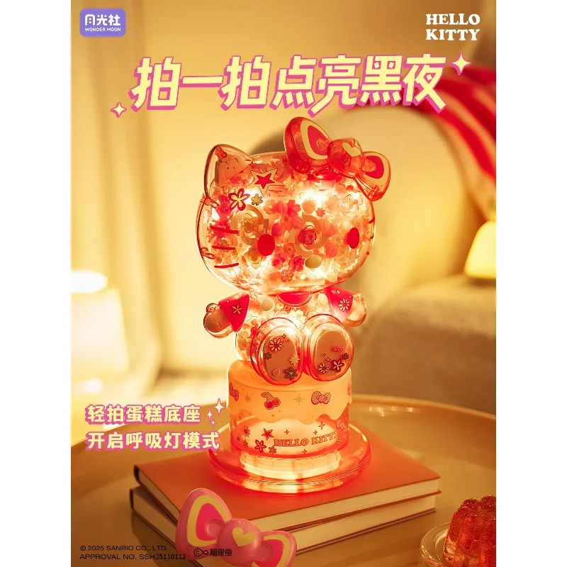 

Wonder Moon Sanrio Hello Kitty Flower Building Blocks with Night Light Girls Christmas Gift