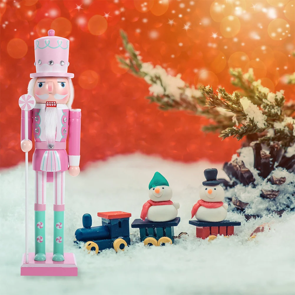 

Christmas Nutcracker Decor Wooden Nutcracker Soldier Figurines For Holiday Party Home Office Desktop Decoration