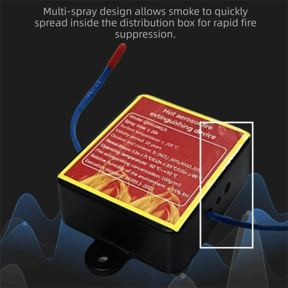 Dual-Line Design Flame Retardant Device Flame Retardant Non Pollution Fire Extinguishing Device DIN Rail Mount
