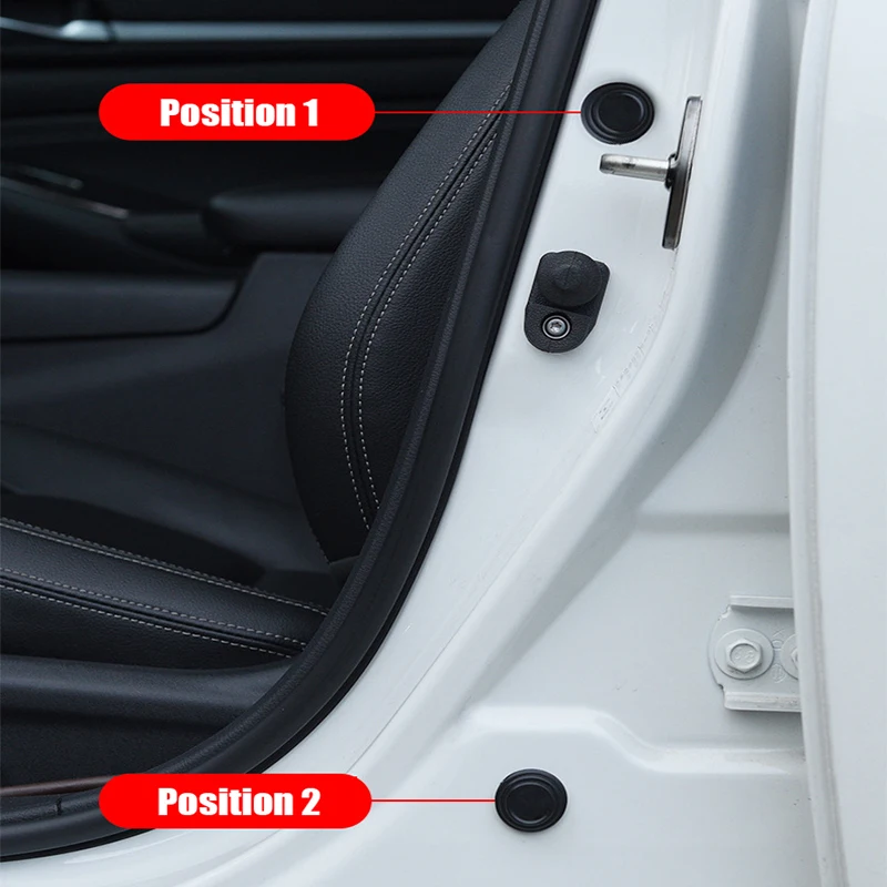 10 قطعة سيارة المضادة للتصادم بطانة حماية من السيليكون السيارات إغلاق الباب حماية عازلة للصوت الصامت عازلة ملصقات طوقا اكسسوارات السيارات