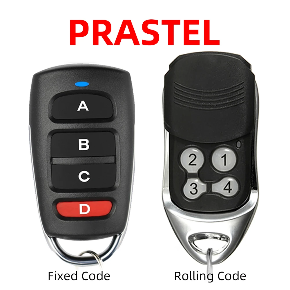 PRASTEL Garage Remote Control Replacement PRASTEL MPSTP2E TC4E Rolling Code & PRASTEL MPSTF2E MPSTF3E MPSTF4E Fixed Code 433.92