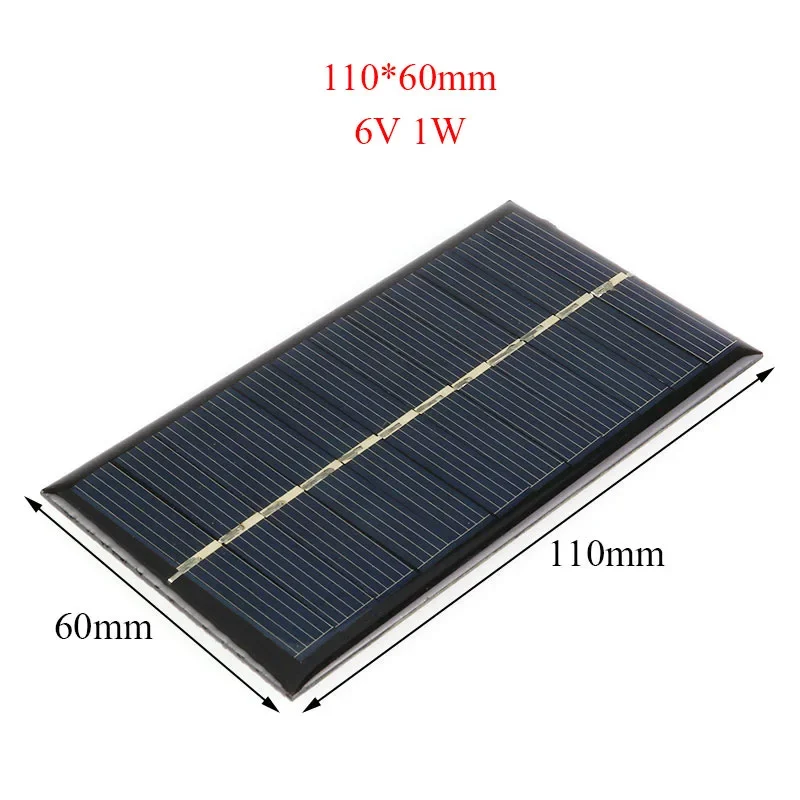 

Panel 6V 100MA 1W System Battery Cell Phone Portable Cell Sanrenmu organizer Civivi