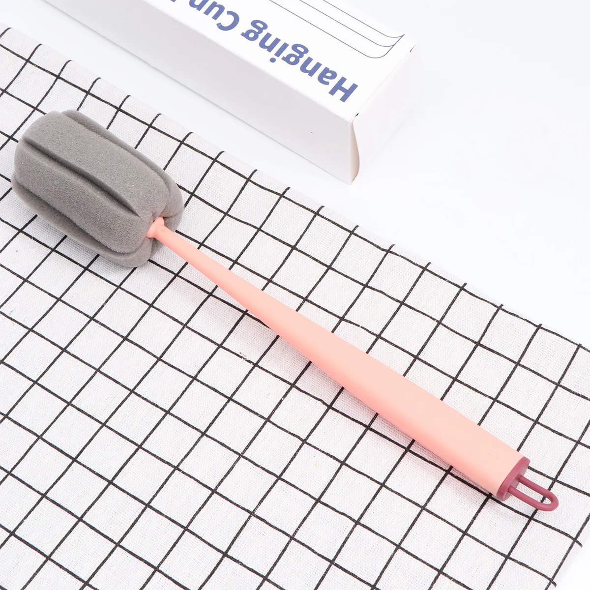 

Wall Mounted Cup Brush Long Handle Sponge Cleaning Kitchenware Deep Mugs Dishes Premium Quality Design Comfortable Wall