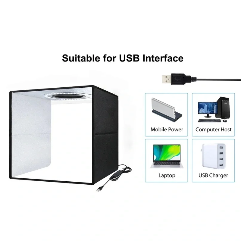 16"x16" Photo Studio Light Box Photography with 120 LEDs (CRI95), 6 Backdrops - Portable/Dimmable/Versatile Folding Shooting Tents for Toys/Jewelry/Watches/Cosmetics Photography gallery 2