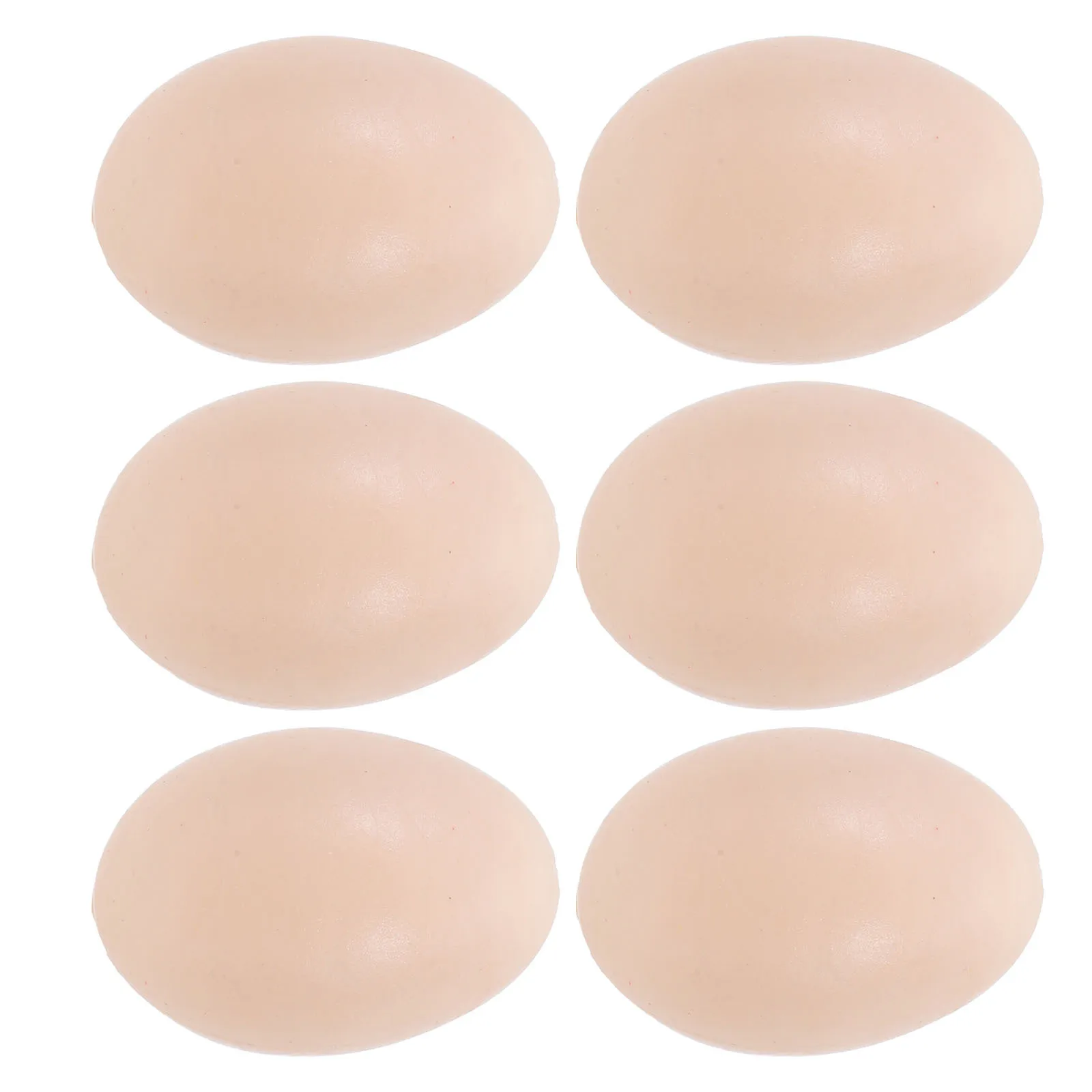 6 pçs plástico pintado ovos de páscoa diy suave falso ovos para artesanato desenvolvimento precoce kit decoração de ovo decoração de festa de páscoa