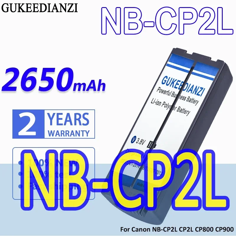 High Capacity GUKEEDIANZI Battery For Canon Photo Printers Selphy CP910 CP1200 CP100 CP1300 CP800 CP900 NB-CP1L CP2L