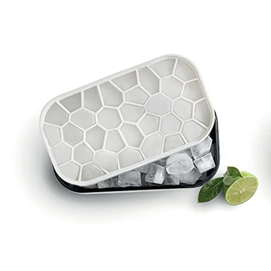 

Форма для льда Lékué Ice Box белая, для морозильной камеры, с крышкой и контейнером, из 100% платинового силикона, элегантный ретро-стиль