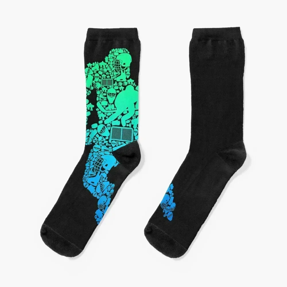 

Hockey Player Ice Hockey Youth Men Kids Boys Socks custom Crossfit sports and leisure Toe sports Mens Socks Women's