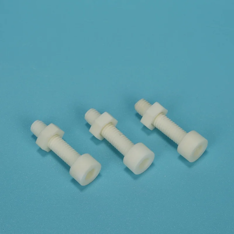 

M2 M3 M4 M5 M6 Zirconia Ceramic Hex Screw Nut Set Corrosion Resistant Insulating Allen Bolt