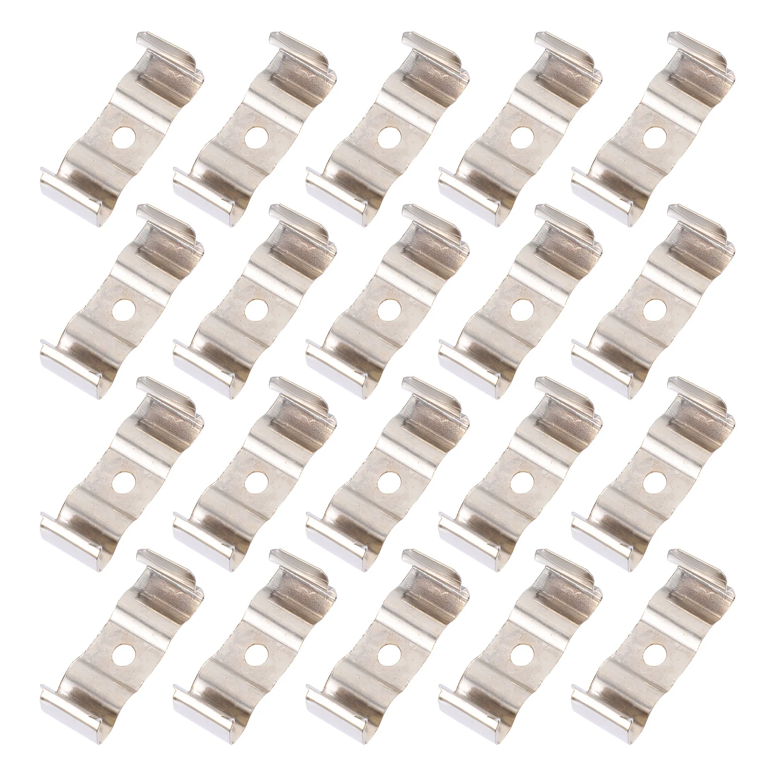 คลิปหนีบหลอดไฟ LED 100 ชิ้น ทำจากเหล็กแมงกานีส สำหรับหลอดฟลูออเรสเซนต์ ติดตั้งง่าย แข็งแรง ทนทาน เหมาะสำหรับใช้ในบ้าน สำนักงาน และอุตสาหกรรม