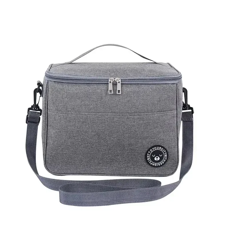 2024 New Portable Lunch Bag Food Thermal Box Waterproof Office Cooler Lunchbox With Shoulder Strap Insulated Case