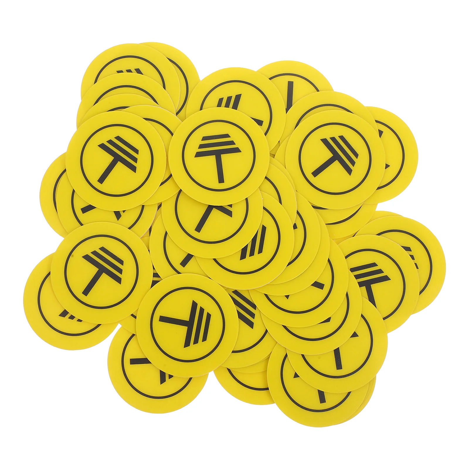 50pcs Grounding End Sign Boards Reflective Pvc Warning Stickers For Electric Panels Wire Tags Traffic