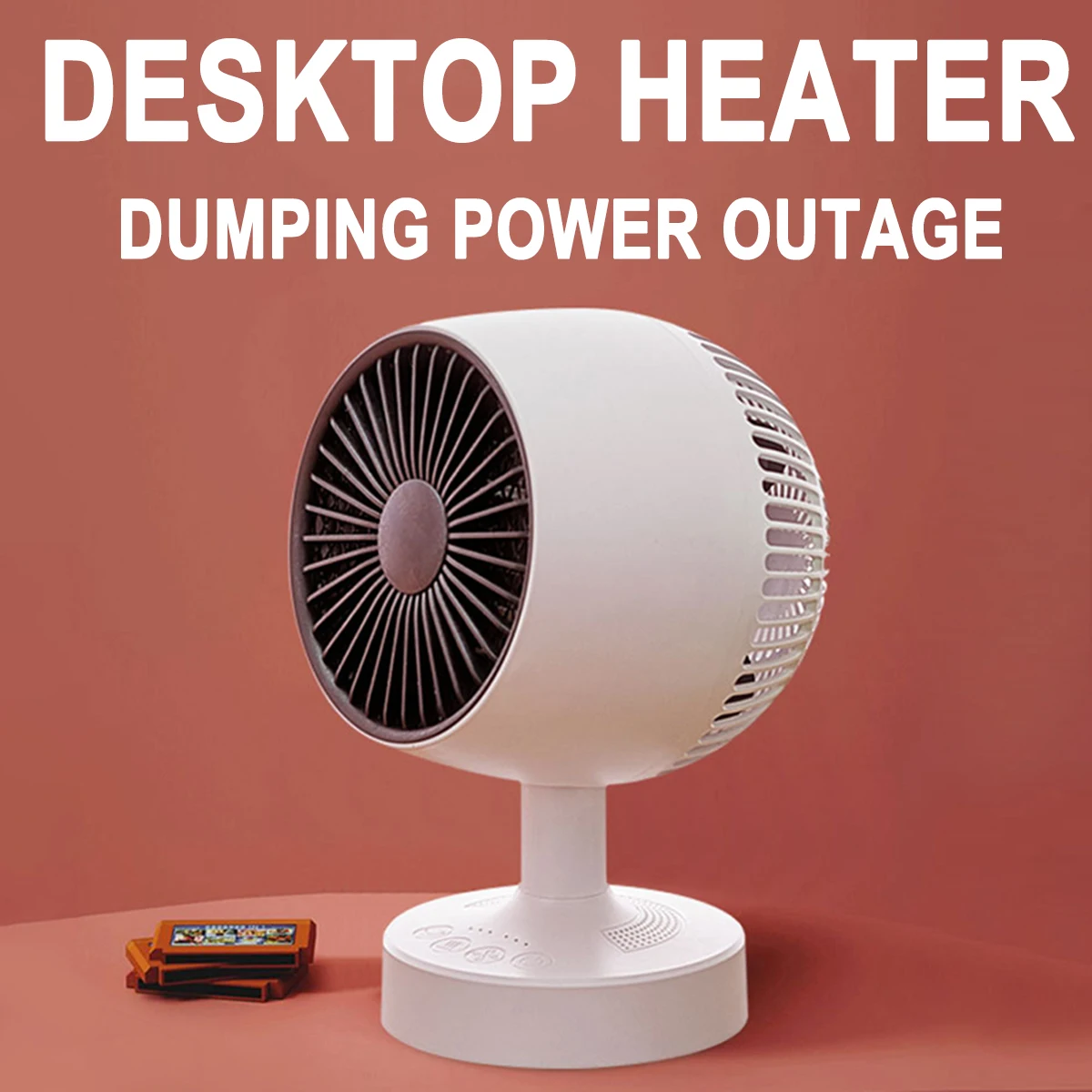 Clearance promotion 1000W Portable heater small Desktop household Heater PTC quick heating With Remote Control Electric Heater