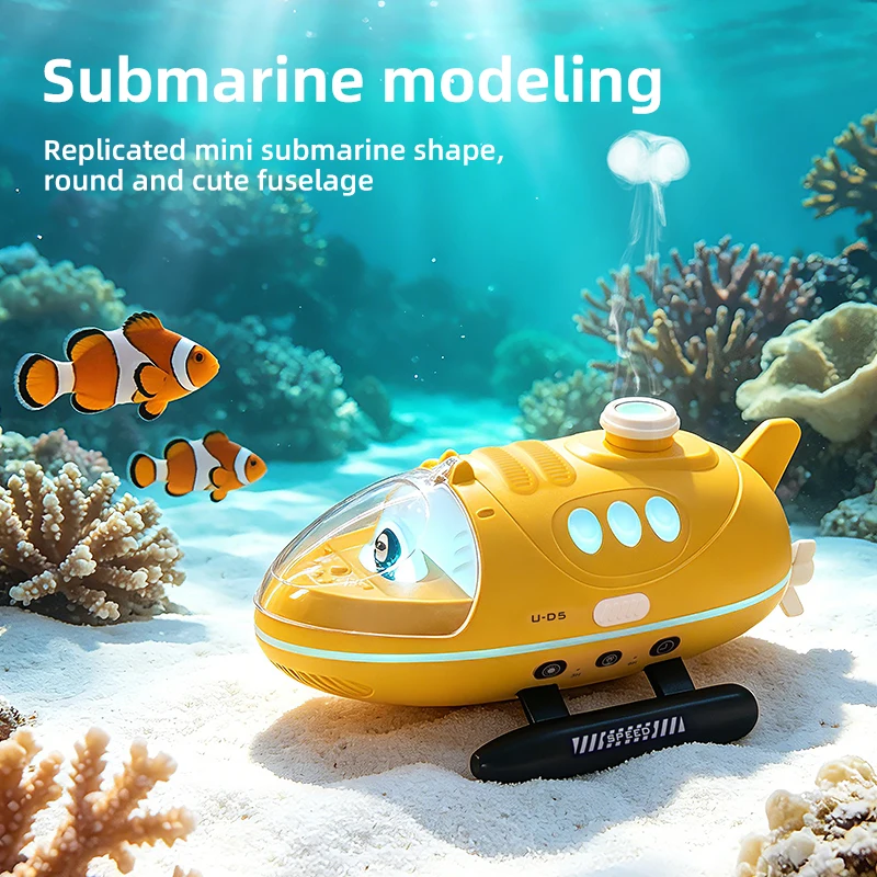 Submarine Aroma Diffuser Jellyfish Mist Humidifier USB C Essential Oil Air Vaporizer RGB Night Light Home Decor Gift
