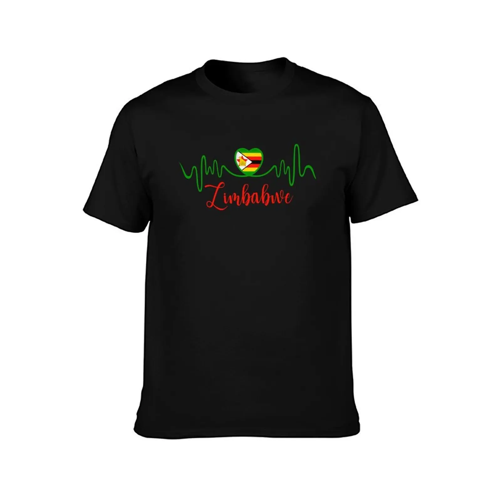 heart Flag Of Zimbabwe , Zimbabwe heart , Zimbabwe gift, womens, mens, funny gifts, roots, flag, proud, pride T-Shirt
