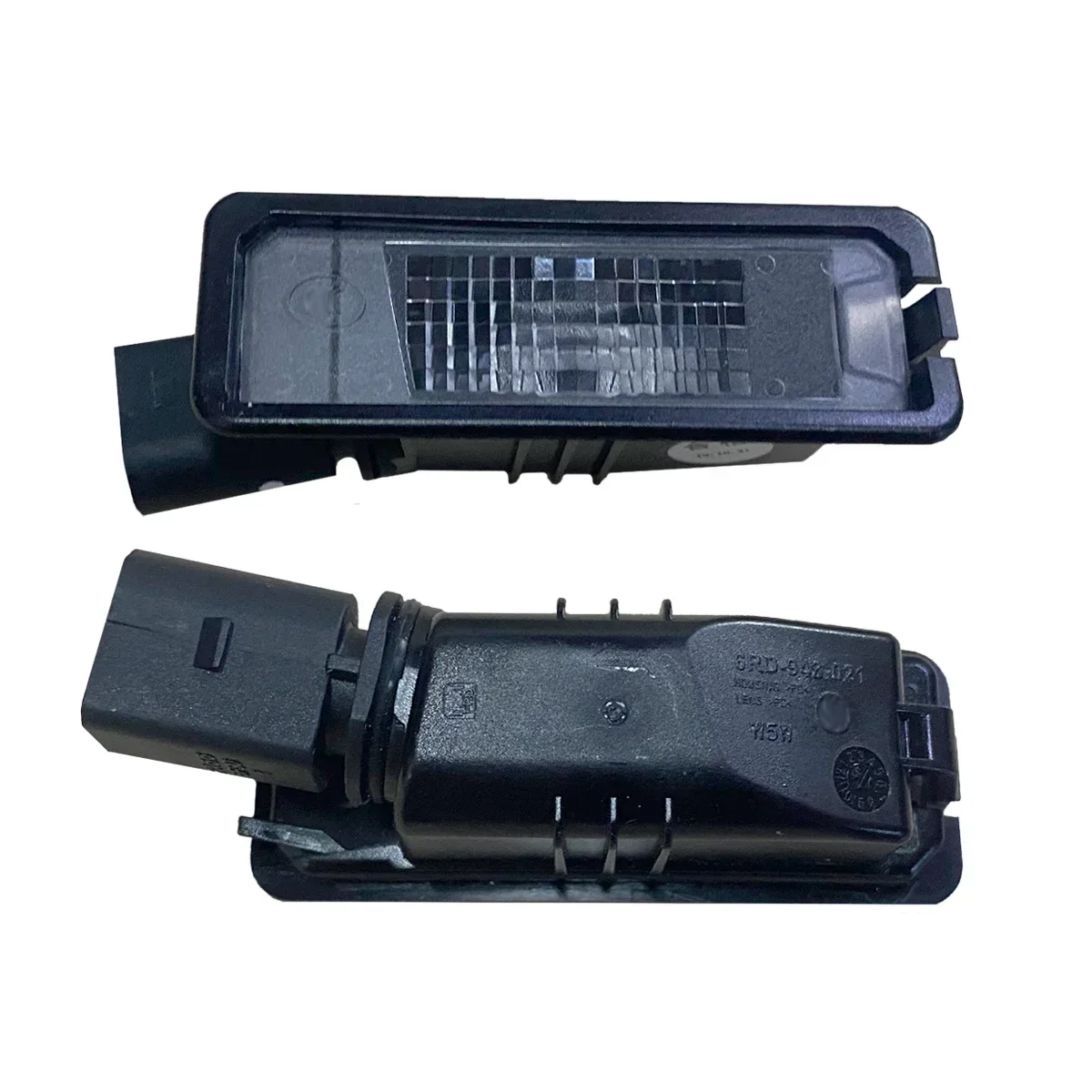 GEFENSI 2 pièces feux de plaque d'immatriculation de pare-chocs arrière lumière jaune pour VW Polo 5 6R Golf 7 Seat Exeo Ibiza 4 Leon 3 Toledo 1K8943021 1K89