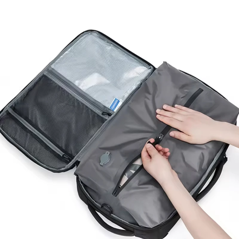 Large Capacity Vacuum storage Airbag Backpack for Men 15.6 Inch Laptop Business Backpack Multifunction Travel Backpacking