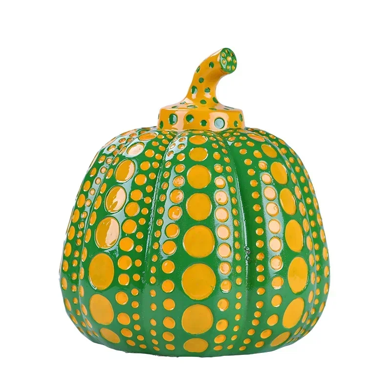 Pumpkin Kusama Yayoi Ornament  Modern Sculpture Polka Dot Art Interior Home Decoration Office Art Piece Event Decor Exquisite