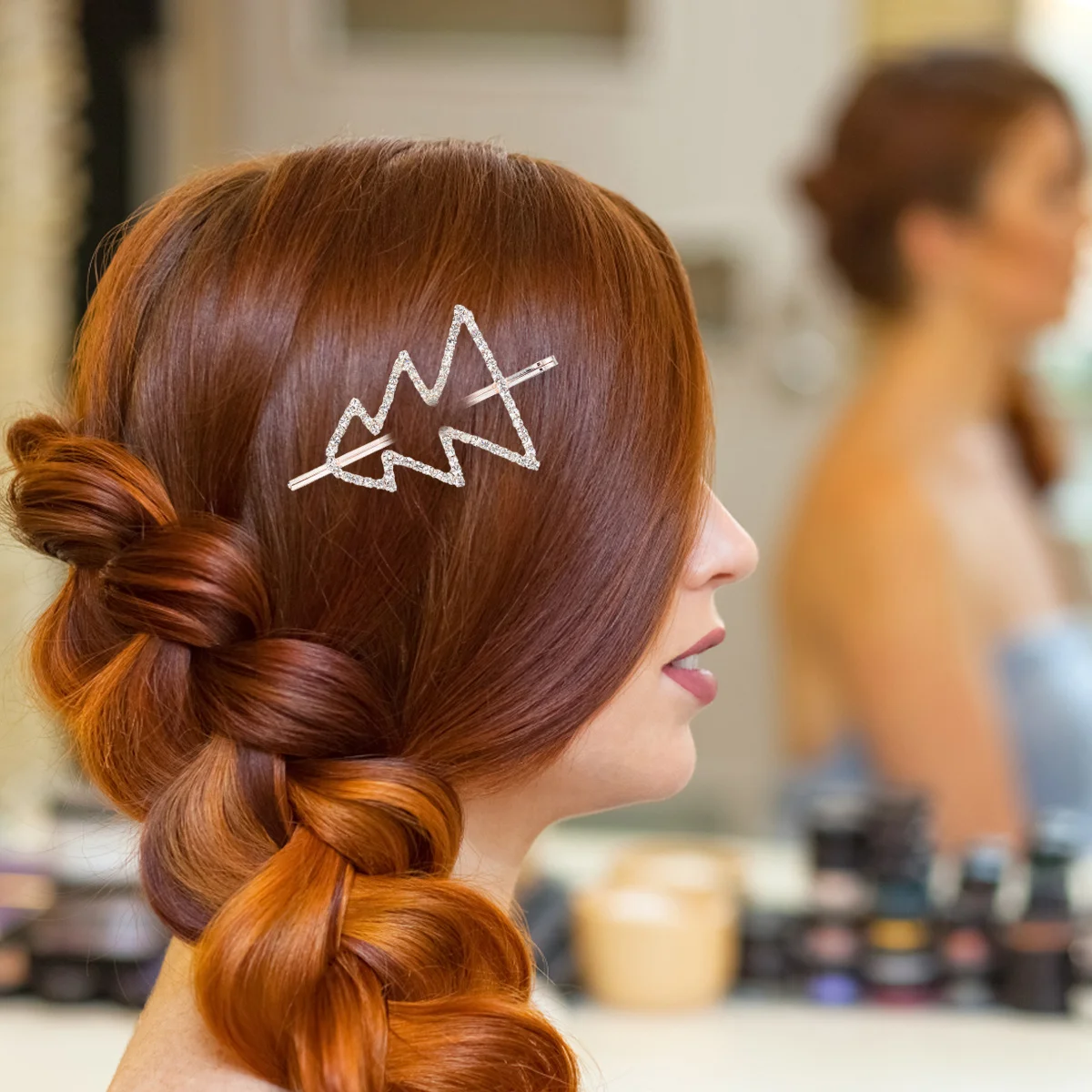 

Заколка для волос в виде рождественской елки со стразами, прочный креативный дизайн, очаровательная заколка для волос с кристаллами, декоративный аксессуар для волос для женщин