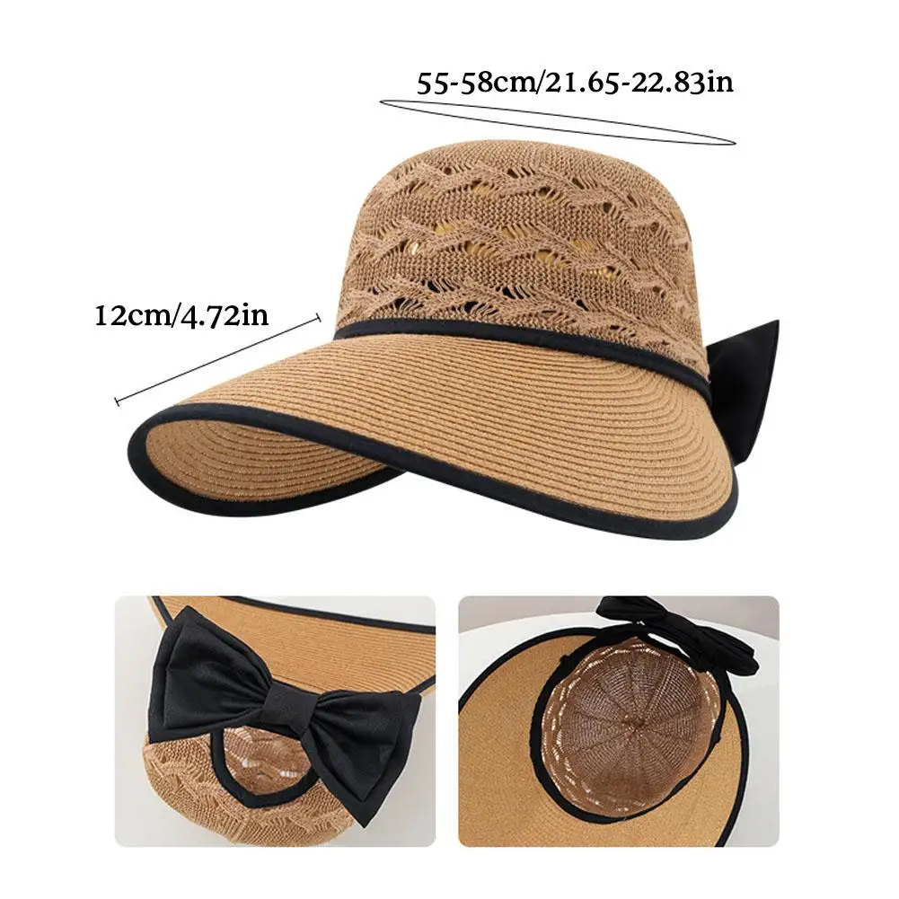 Women's Beach Hat Handmade Woven Sun Hat For Breathability And Sun Protection Summer Essentials Hat For Sun Protection Straw Hat