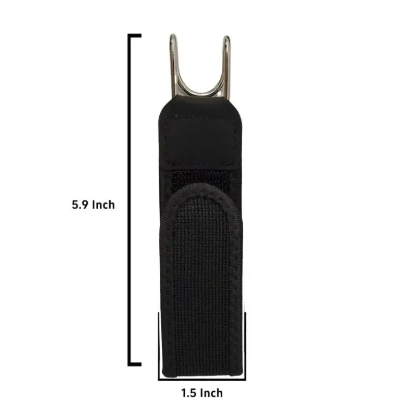 1Pc Buckleless Belt Hook Adjustable Metal Hook Elastic Belt Unisex Buckle-Free Invisible Waist Belt Closure For Outdoor Work.