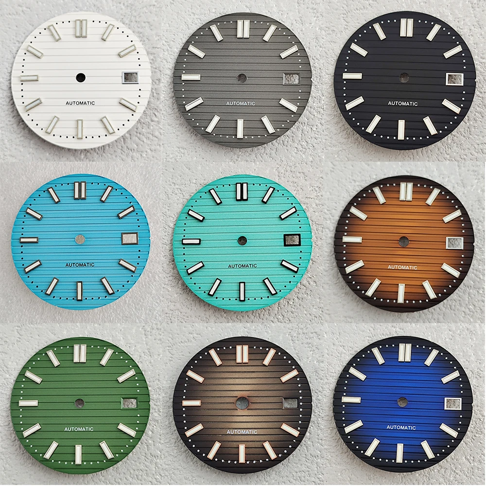 

NH35 dial 29.8mm Nautilus dial watch dial green luminous dial suitable for NH35 movement watch accessories watch repair tools