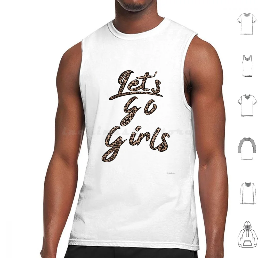 Let'S Go Girls Tank Tops Print Cotton Lets Go Girls Shania Man