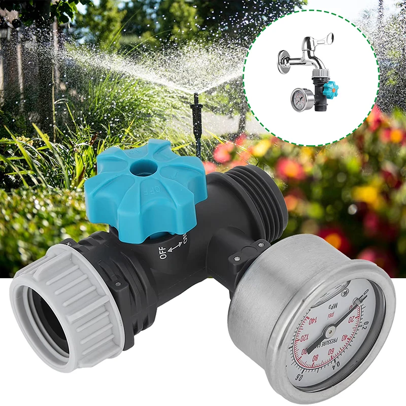 Pressure Regulator G3/4'' Adjustable Water Pressure Regulator Valve With Pressure Gauge Greenhouse Garden Irrigation Controller~