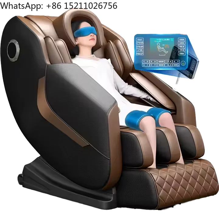 3D Luxury PU Leather Massage Chair Zero Gravity Buttocks Airbags Hifi Foldable Portable Shiatsu Armchair Cheap Leisure Timing
