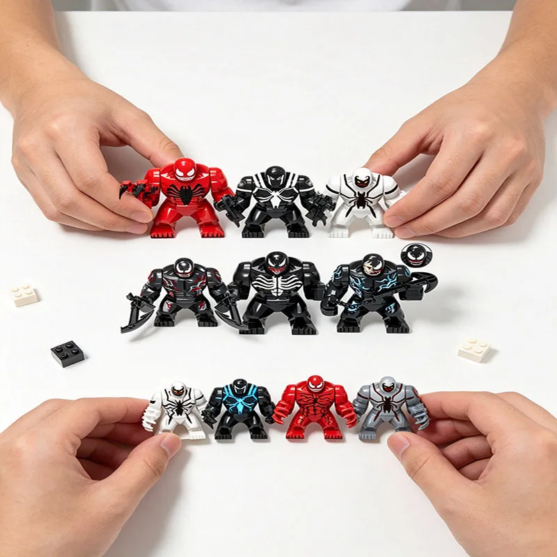 Venom Action Figure Building Block Set – DIY Mini Model Assembly Toy, Perfect Gift for Superhero Fans Kids