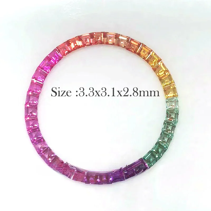 

Hot SalesRainbow Sapphires Gemstone 40cm Watch Bezel Accessory