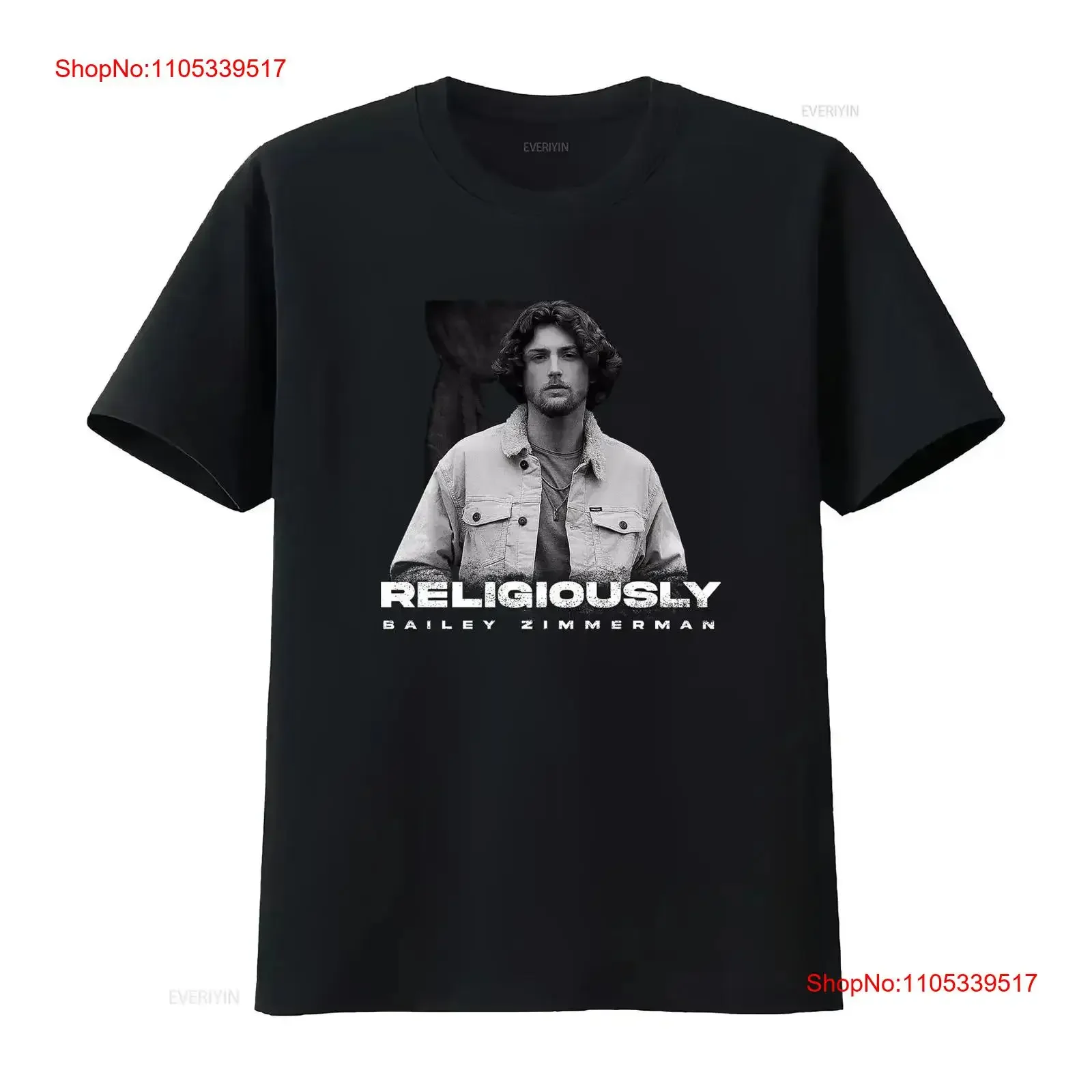 BAILEY ZIMMERMAN RELIGIOUSLY T Shirt Cotton Black S to 2345XL HC111 vintage Washed graphic streetwear homme designer clothes