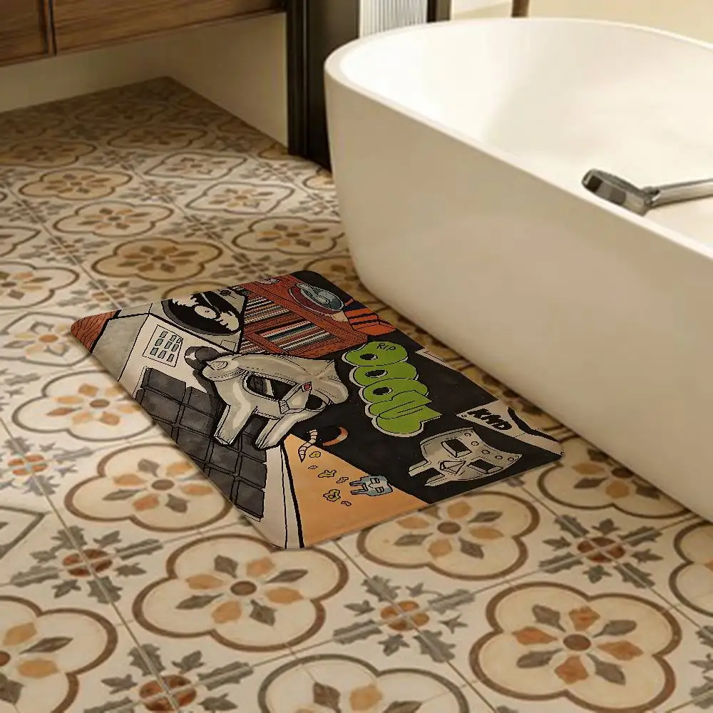 MF DOOM Entrance Door Mat Washable Non-Slip Living Room Sofa Chairs Area Mat Kitchen Welcome Doormat