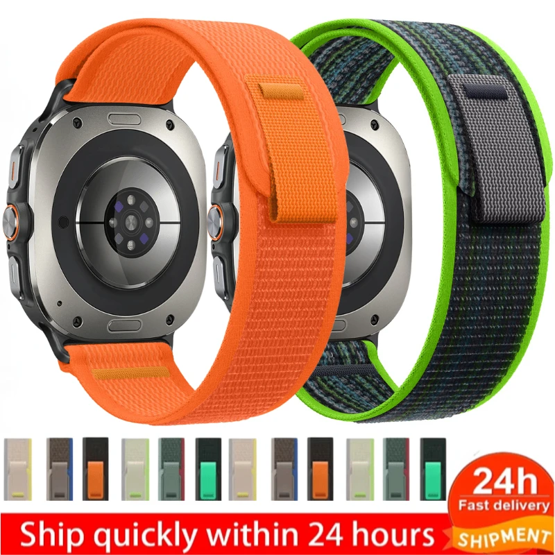 Trail Loop Band For Samsung Galaxy Watch Ultra 47mm Official Nylon Sports Bracelet Wristband For Samsung Watch 7 Ultra 47mm Belt