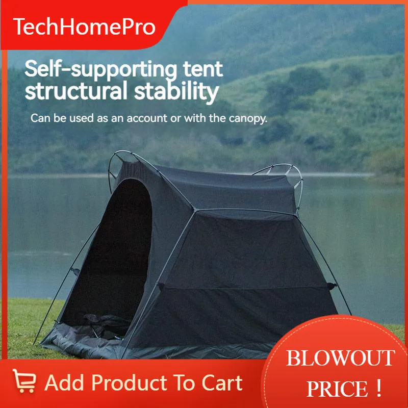 TechHP3F UL GEAR Camping TC Cotton Kangaro Tent 1-2 People 4 Seasons Outdoor Travel Breathable Waterproof Inner Tent With Floor