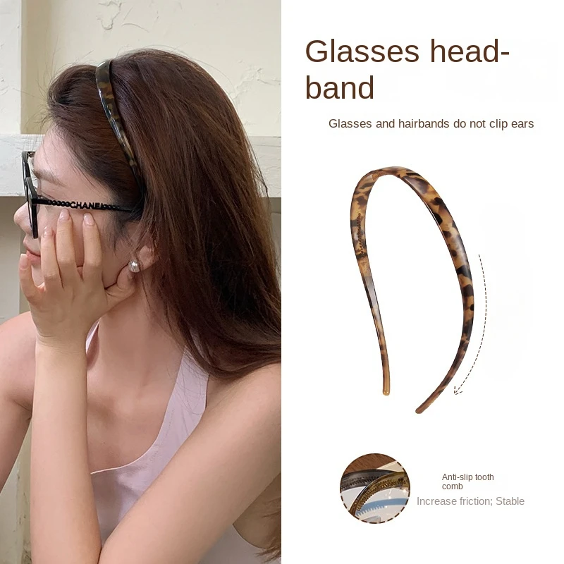 Slack, fashionable ins, glasses, headband, women's new face wash, hairpin, headband, hair accessories, headgear, advanced sense